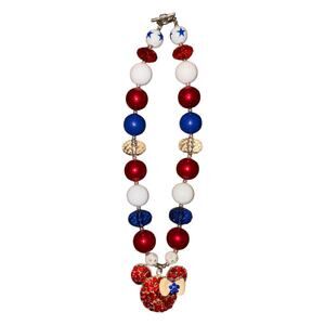 Bubblegum Chunky Beaded Necklace Minnie Mouse Inspired